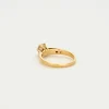 Bague solitaire or jaune diamant