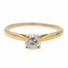 Bague Solitaire Or jaune Diamant