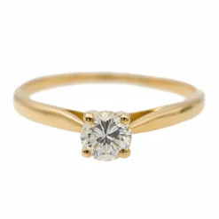 Bague Solitaire Or jaune Diamant