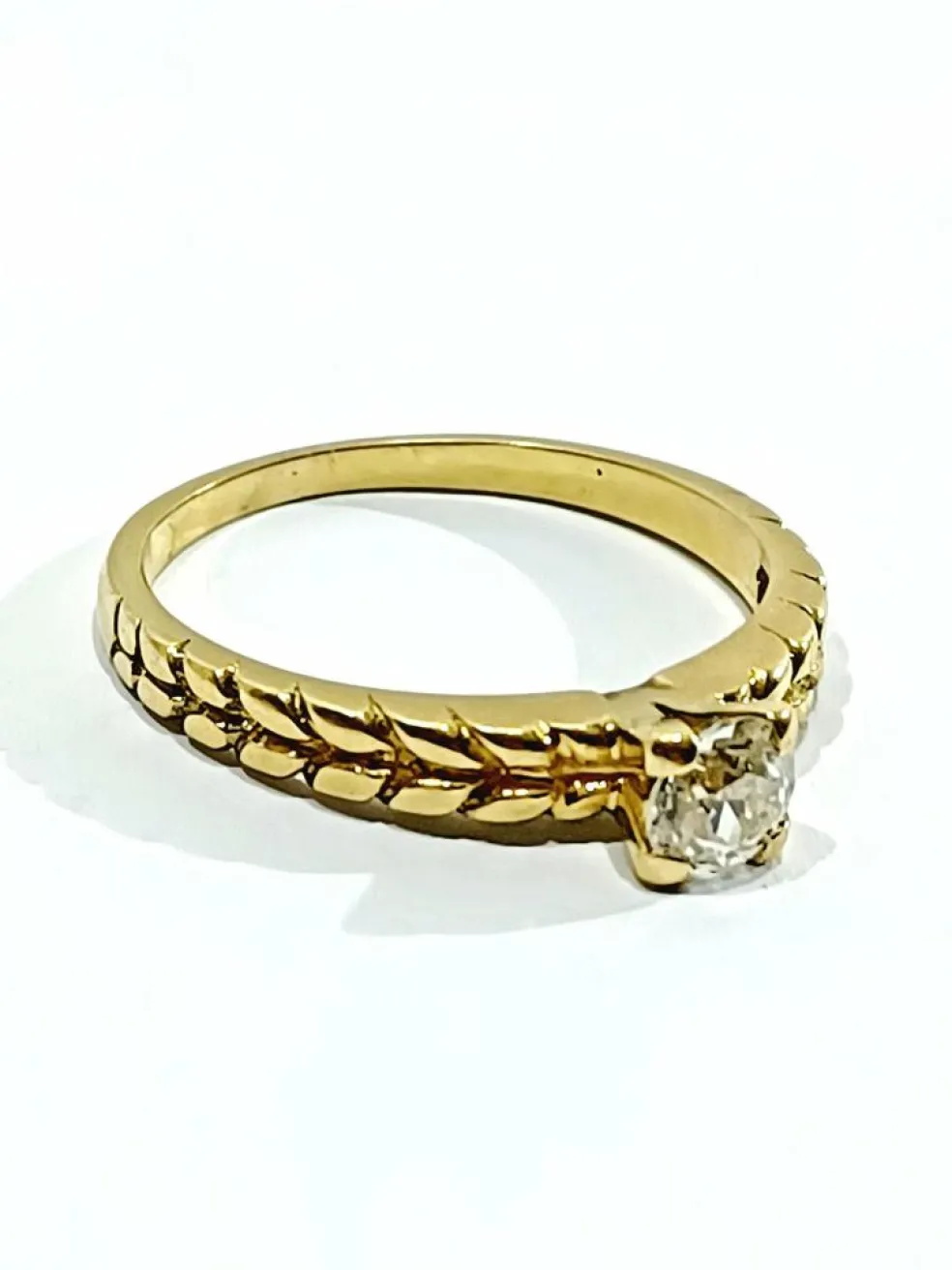 Bague Solitaire Or Jaune Diamant 0.30ct