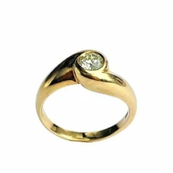 Bague Solitaire Or jaune & Diamant
