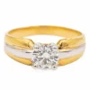 Bague Solitaire Or jaune Diamant