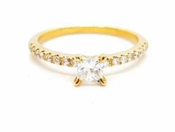 Bague Solitaire Or jaune Diamant