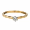 Bague Solitaire Or jaune Diamant