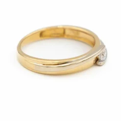 Bague Solitaire Or jaune Diamant
