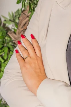Bague Solitaire Or jaune Diamant