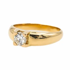 Bague Solitaire Or jaune Diamant