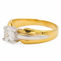 Bague Solitaire Or jaune Diamant