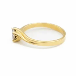 Bague Solitaire Or jaune Diamant