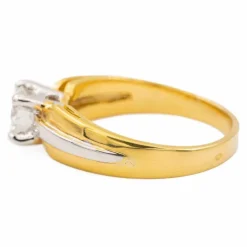 Bague Solitaire Or jaune Diamant