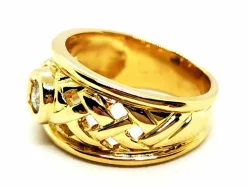 Bague Solitaire Or jaune Diamant