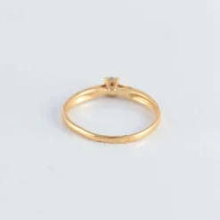 Bague Solitaire or jaune Diamant 0.10ct