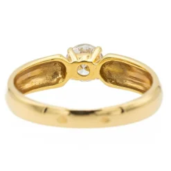 Bague Solitaire Or jaune Diamant
