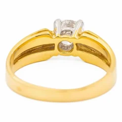 Bague Solitaire Or jaune Diamant