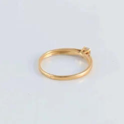 Bague Solitaire or jaune Diamant 0.10ct