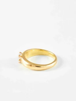 Bague Solitaire or jaune et diamant
