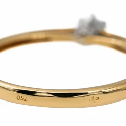 Bague Solitaire Or jaune Diamant
