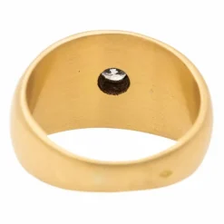 Bague Solitaire or jaune diamant