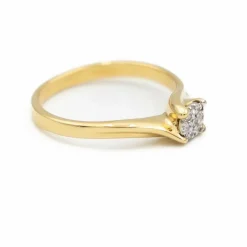 Bague Solitaire Or jaune Diamant