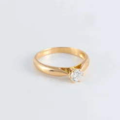 Bague Solitaire or jaune Diamant 0.40ct