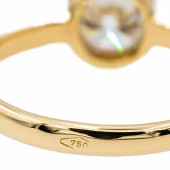 Bague Solitaire Or jaune Diamant