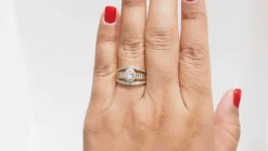 Bague solitaire or jaune et diamant certifié