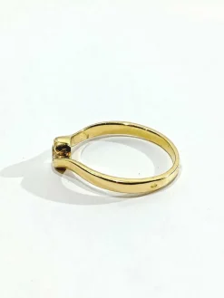 Bague Solitaire Or Jaune Diamant 0.13ct