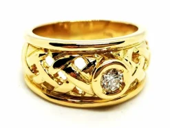 Bague Solitaire Or jaune Diamant