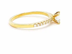 Bague Solitaire Or jaune Diamant