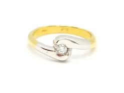 Bague Solitaire Or jaune Diamant