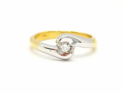 Bague Solitaire Or jaune Diamant
