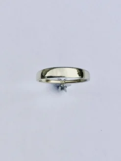 Bague Solitaire Or Jaune Diamant 0.16ct