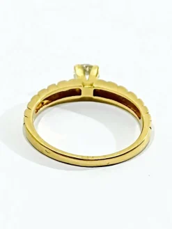 Bague Solitaire Or Jaune Diamant 0.30ct