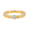 Bague Solitaire Or rose Diamant