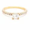 Bague Solitaire Or rose Diamant