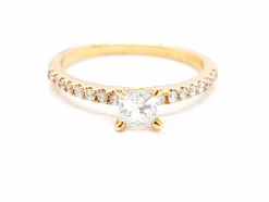 Bague Solitaire Or rose Diamant