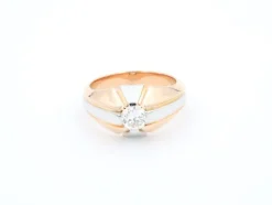 Bague Solitaire Or rose Diamant