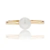 Bague solitaire perle de culture or
