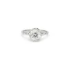 Bague Solitaire Platine Diamant taille coussin 2.45ct
