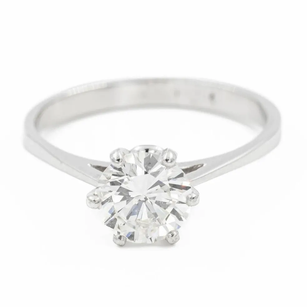 Bague Solitaire Platine Diamant