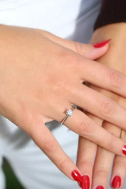 Bague Solitaire Platine Diamant