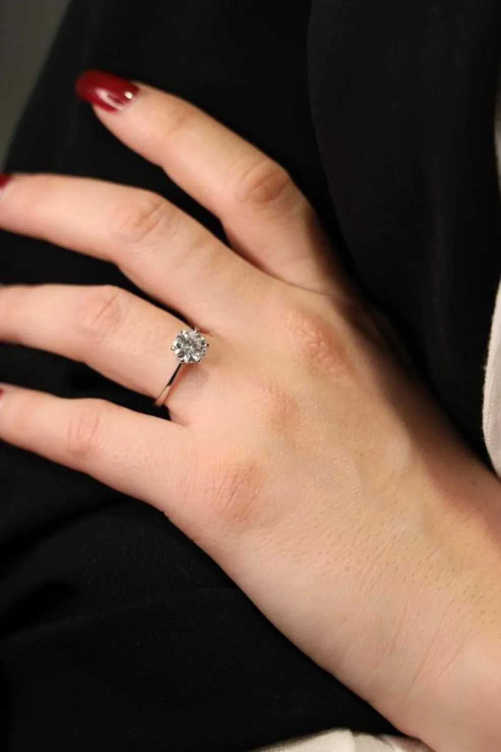 Bague Solitaire Platine Diamant
