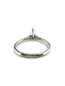Bague solitaire platine diamant 0,45 ct