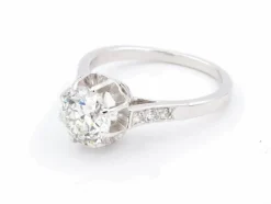 Bague Solitaire Platine Diamant