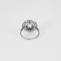 Bague solitaire platine diamant 2,20ct