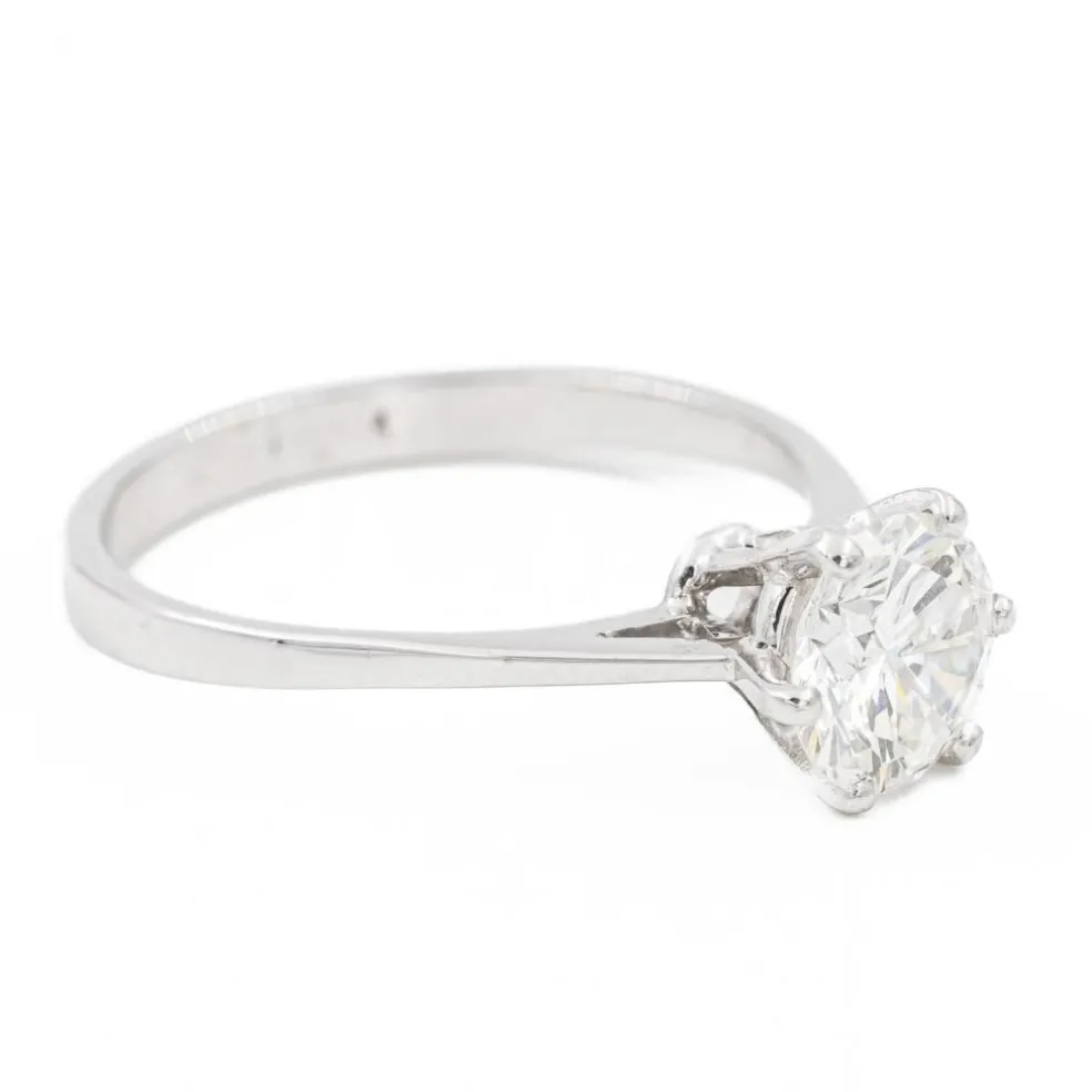 Bague Solitaire Platine Diamant
