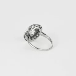 Bague solitaire platine diamant 2,20ct