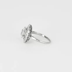 Bague solitaire platine diamant 2,20ct