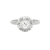 Bague solitaire platine et diamant