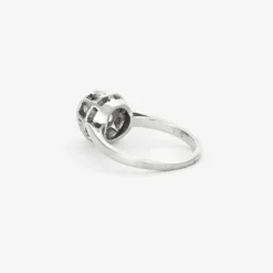 Bague solitaire platine et diamant